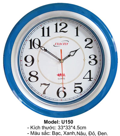 Đồng hồ treo tường  Model: U150